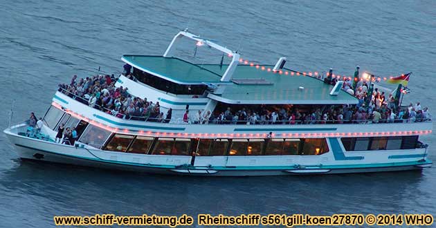 Kln Silvester Schiff auf dem Rhein - Silvesterfeier mit Abfahrt in Kln-Porz