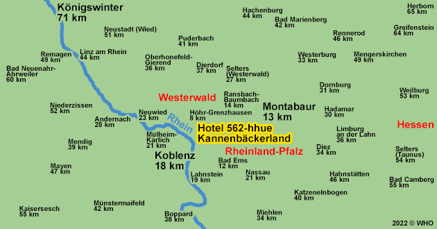Urlaub ber Silvester im Westerwald, Silvesterurlaub zwischen Bad Ems an der Lahn, Montabaur, Lahnstein an Rhein und Lahn und Koblenz an Rhein und Mosel