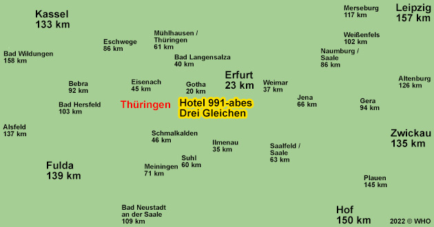 Urlaub ber Silvester in der thringischen Burgenlandschaft der "Drei Gleichen", Silvesterurlaub bei Erfurt und Gotha