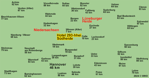 Urlaub ber Silvester in der Lneburger Heide bei Celle zwischen Winsen, Wietze, Celle, Nienhagen, Burgwedel, Wedemark, Wathlingen, Bergen, Lachendorf, Hermannsburg, Burgdorf, Hannover, Faberg, Walsrode und Gifhorn.