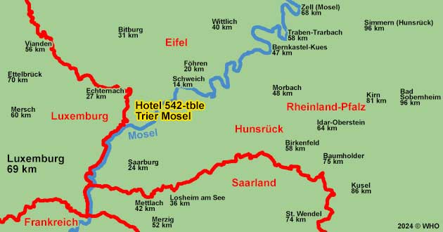 Urlaub ber Silvester in Trier an der Mosel. Silvesterkurzurlaub im Moseltal, zwischen Eifel und Hunsrck.