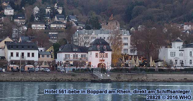 Urlaub ber Silvester in Boppard am Rhein, Silvesterkurzreise im Rheintal, inmitten vom UNESCO-Weltkulturerbe Mittelrhein